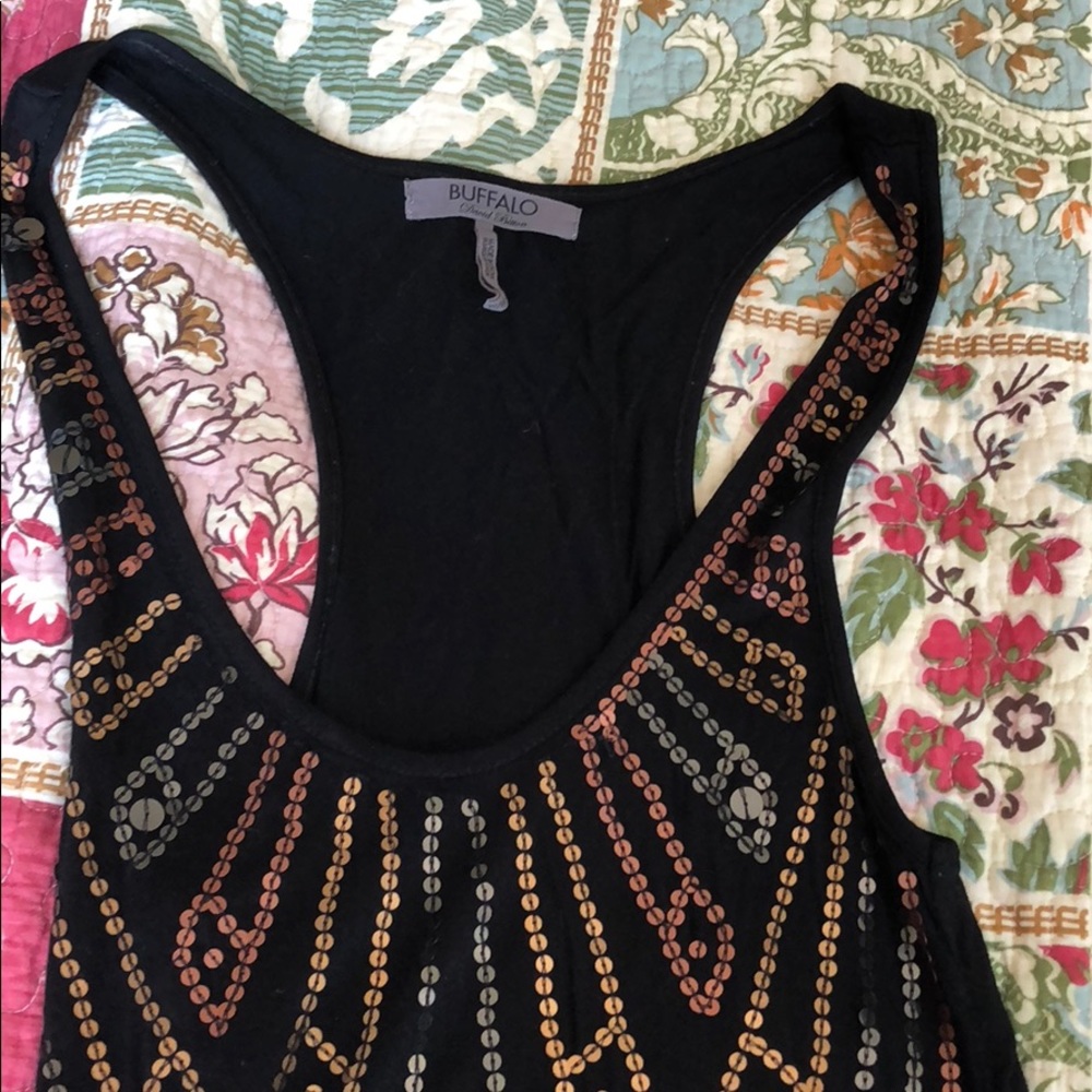 Long glitter tank